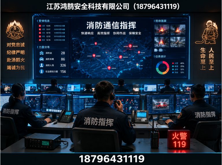漯河消防通信指挥展示图